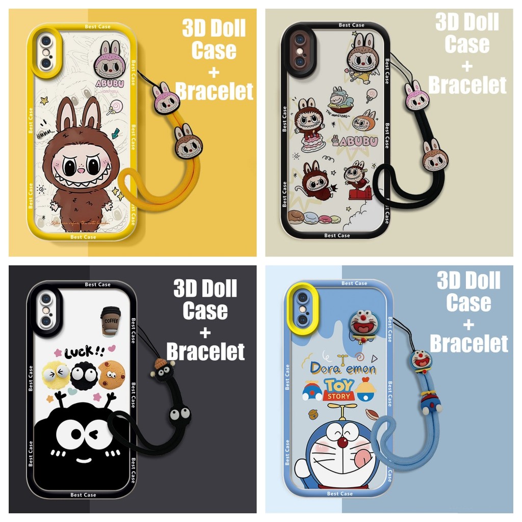 เคส iPhone Xs Max เคส iPhone Xr เคส iPhone X Xs เข้ากันได้กับตุ๊กตา 3D Cool การ์ตูนน่ารักเคสโทรศัพท์แบบนุ่ม B-YQ-GZJT