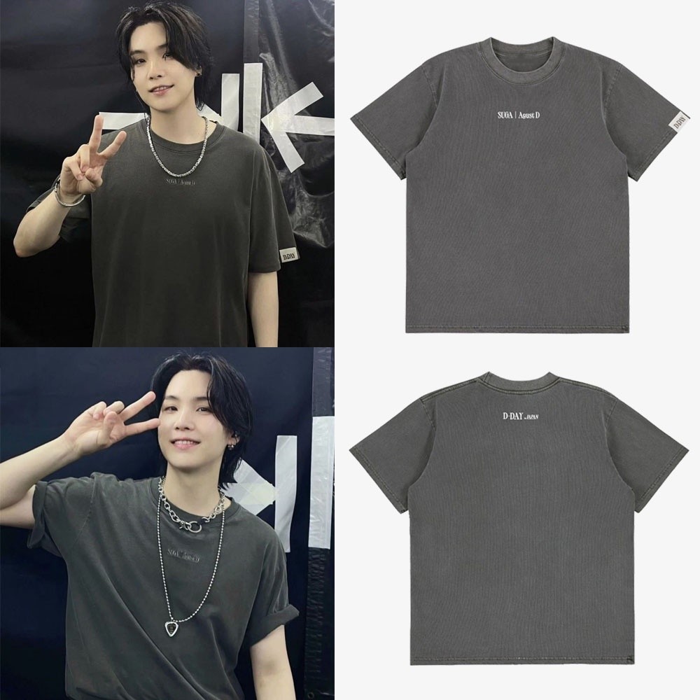 KPOP BANGTAN SUGA Agus D TOUR D-DAY 2023 ญี่ปุ่นคอนเสิร์ต Merch ผ้าฝ้ายเสื้อยืด Plus ขนาดเกาหลีหลวมแ
