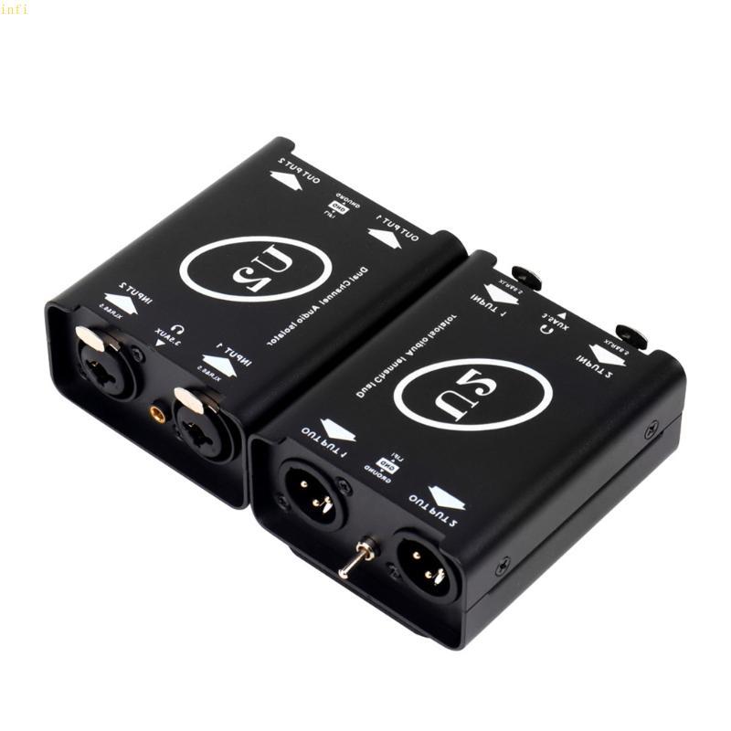 Infi แบบพกพา 2 ช่อง Ground Isolator กําจัดมืออาชีพ Isolator Noise