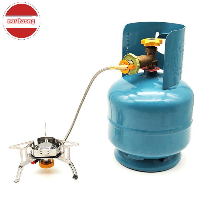 NOR LPG Tank Converter Head ทนทานเตาแก๊ส Connector ปฏิบัติสังกะสีอัลลอยด์ LPG ถังอะแดปเตอร์อุปกรณ์ T