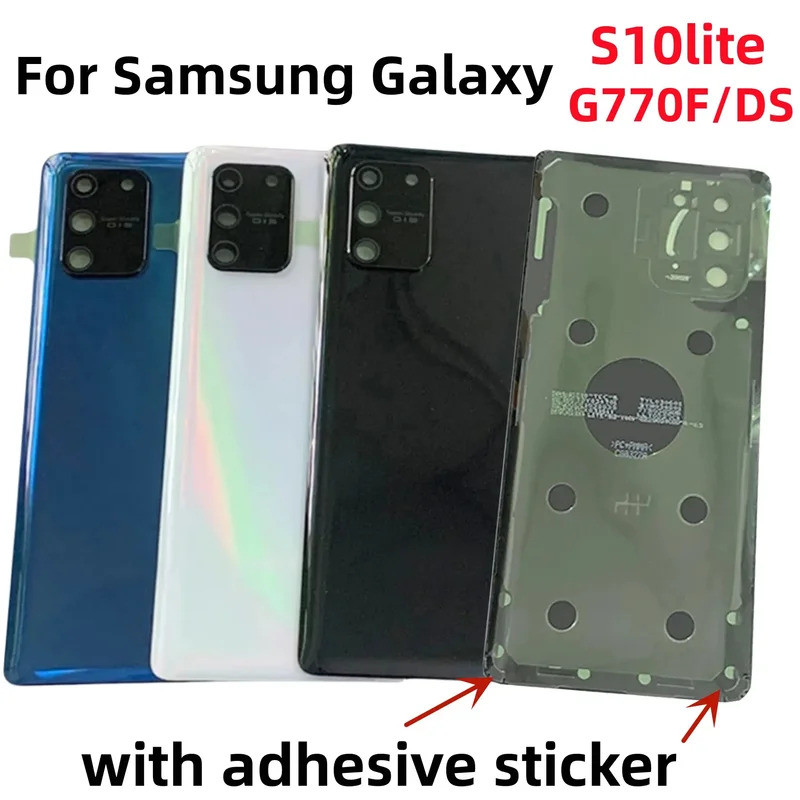 SAMSUNG ฝาหลังแบตเตอรี่สําหรับSamsung Galaxy S10lite SM-G770 SM-G770F/DS G770U1 S10Miniปกหลังอะไหล่ซ