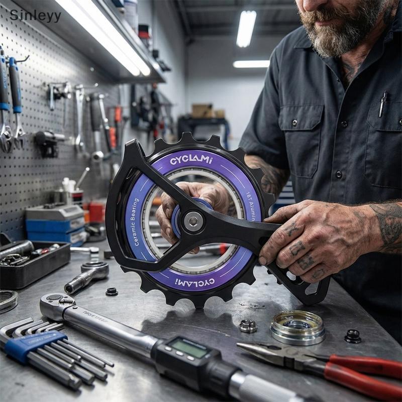 Derailleur Pulley 18T สำหรับจักรยาน ชุดเบア링ว่างเปล่า ลดแรงเสียดทาน มีความเรียบเนียนในการขับขี่ ใช้งานได้ทั้งจักรยานเสือภูเขาและถนน