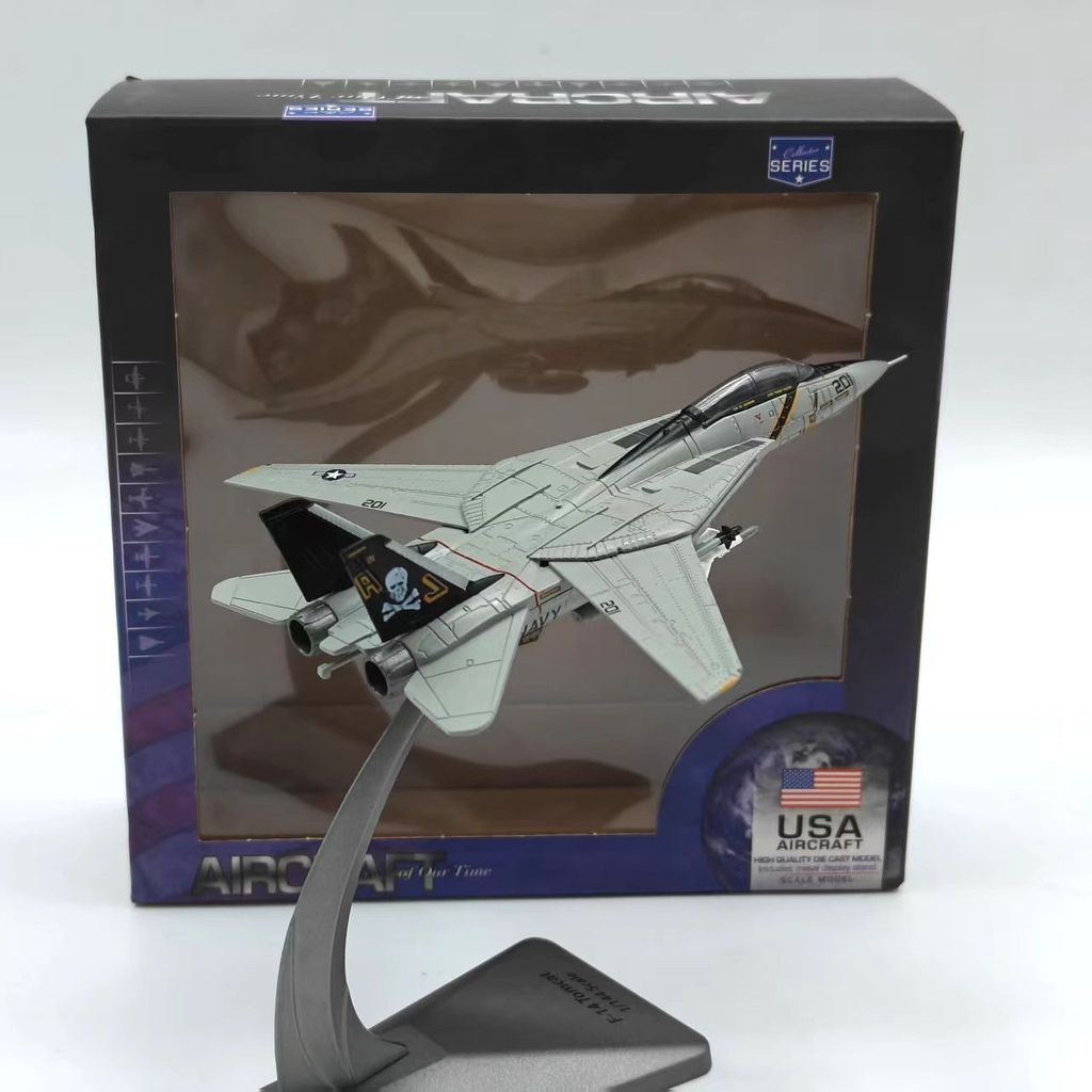 1: 144 Tomcat F14D Fighter World War II จําลองเครื่องบินเครื่องบินรุ่นเครื่องประดับผลิตภัณฑ์สําเร็จร