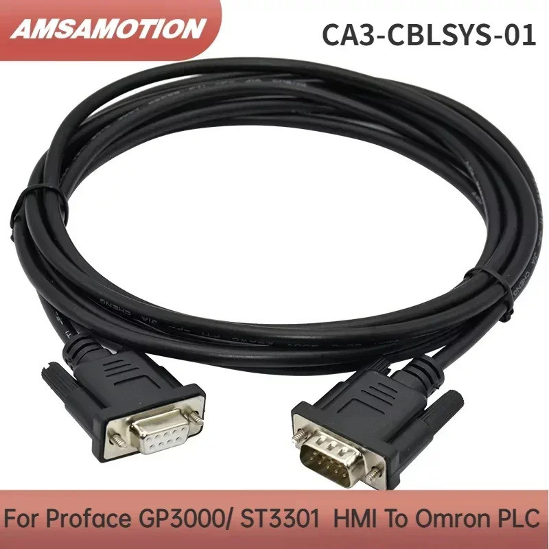 CA3-CBLSYS-01 สําหรับ Proface GP3000 ST3301 GP4000 Series HMI แผงสัมผัสเชื่อมต่อกับสาย Omron PLC GP3