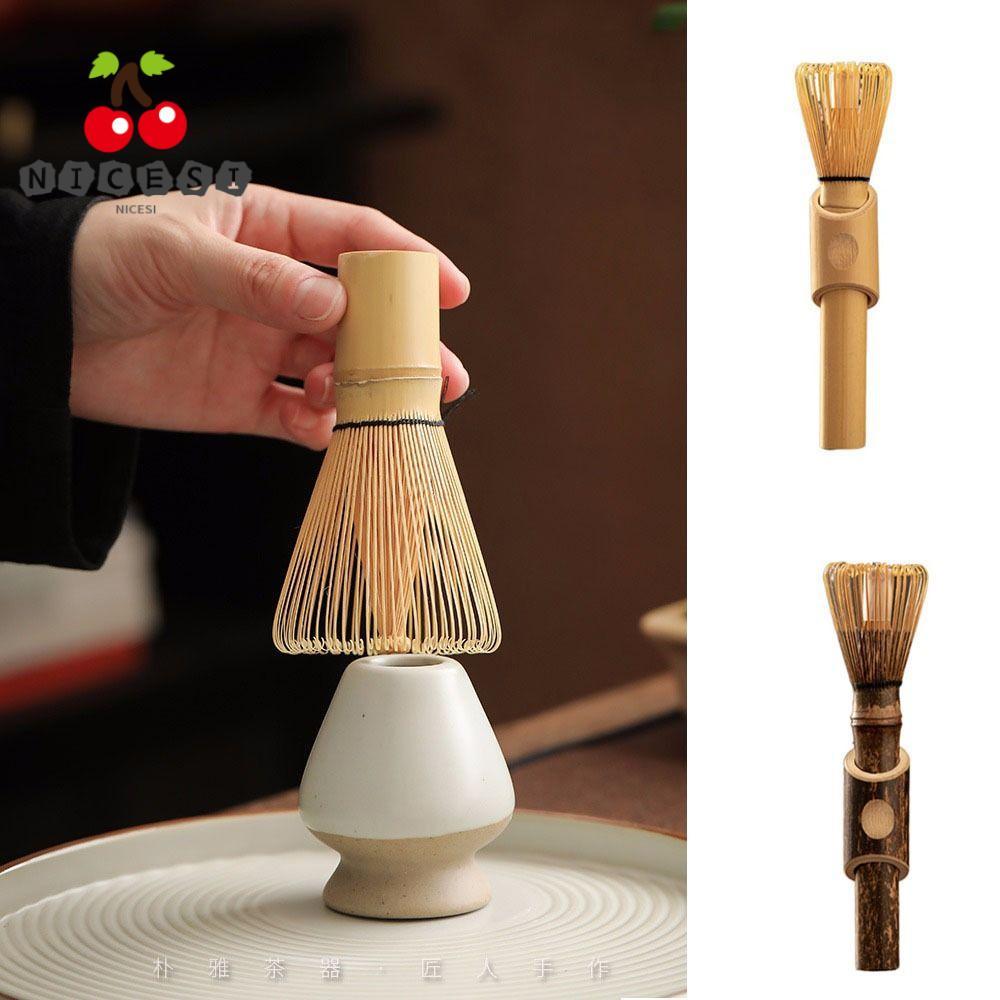 NICESI Matcha Brush, Powder Whisk Bamboo Tea Matcha Whisk, Mixing Bamboo Brush Teaware