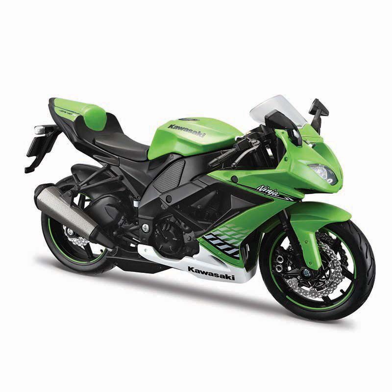 [โมเดลรถของเล่น] Meritor Figure 1: 12 Kawasaki ZX-10R Motorcycle Model 6R Ninja Motorcycle Car Model