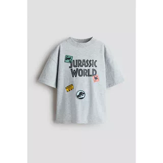 H&M(เอชแอนด์เอ็ม) เสื้อยืดพิมพ์ลายแบบโอเวอร์ไซส์ เด็กผู้ชาย 1269368_8