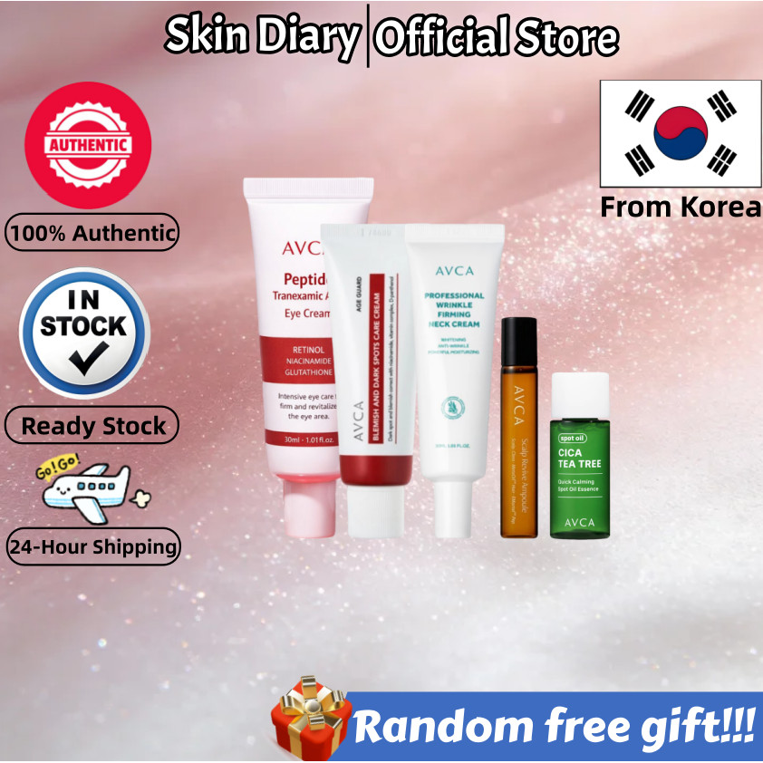 [AVCA] ครีมคอกระชับริ้วรอย 30ml/Cica Tea Tree Spot Oil Essence, 8g/Scalp Revive Ampoule 20ml/อายครีม