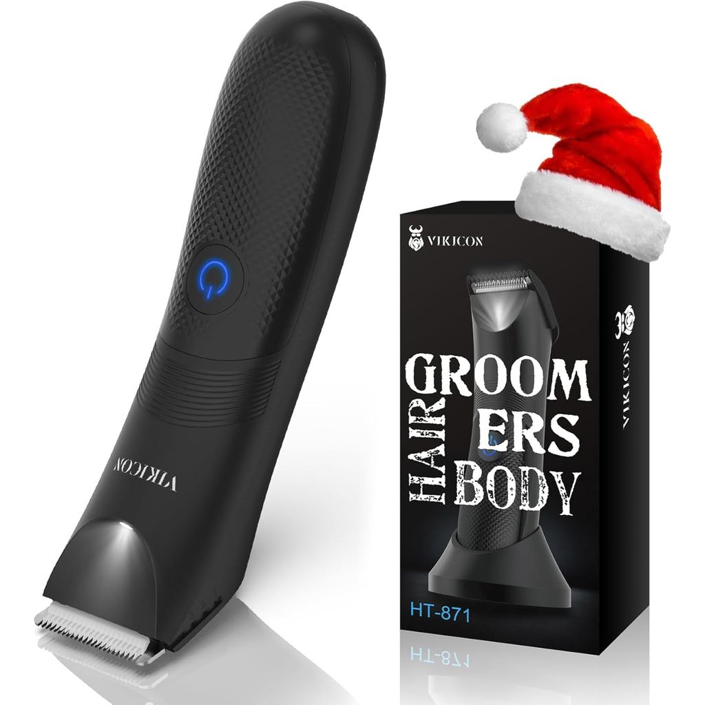 Manscape Trimmer for Men - No Nicks Electric Razor-Shaver for Balls/Pubic/Groin/Legs/Chest Hair Remo