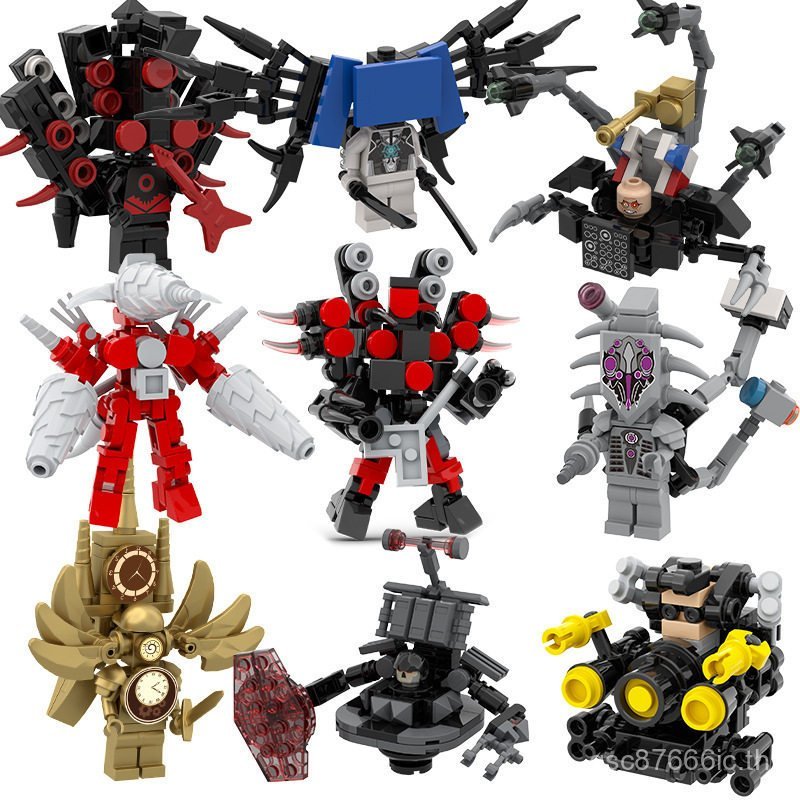 Toilet Man vs TV Minifigure Titan Monitor Audio Man TV Man Boy Gift Building Block Assembly Toy