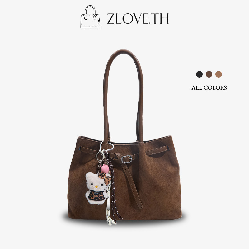 ZLOVE กระเป๋าสะพายไหล่ หนังนิ่ม กระเป๋านาดใหญ่จุของได้เยอะ ใช้งานได้หลากหลายโอกาส