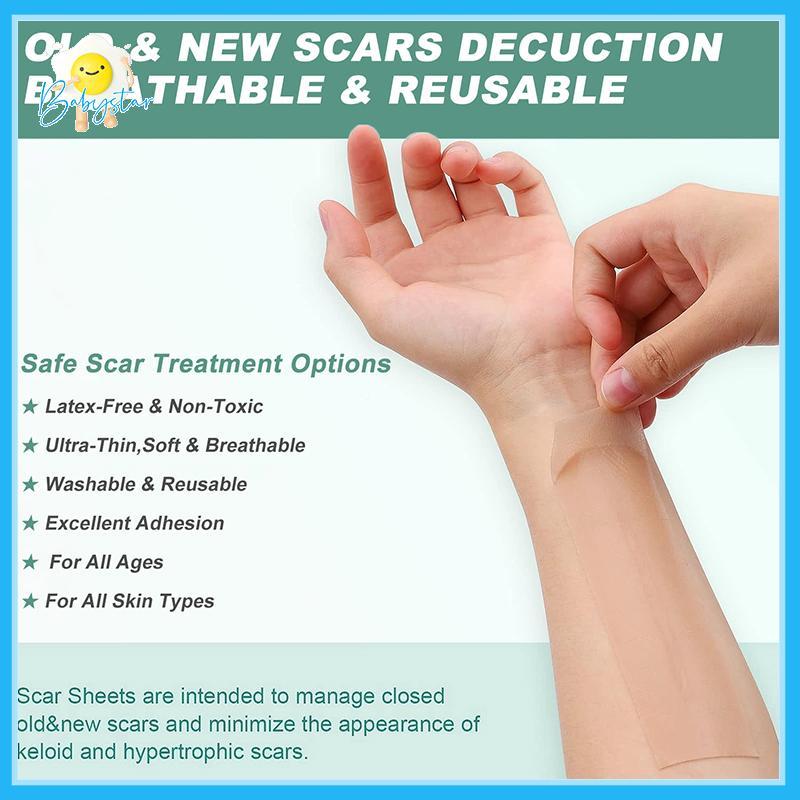[Inthehot-t] Professional Silicone Scar Sheets Treatment Reusable Silicone Scar Strips Type For Kelo