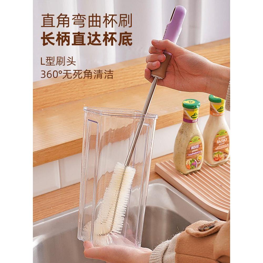 สินค้าใหม่ Ready Stock Cup Brush Long Handle Cup Washing Handy Tool 20260416