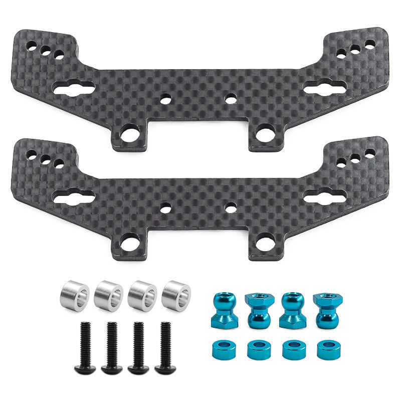 Tamiya TT02 TT02R โช้คอัพคาร์บอนไฟเบอร์ด้านหน้าด้านหลัง Universal โช้คอัพยาวเท้า 65 มม. 70 มม.RZ021