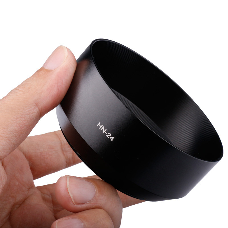 HN-24 เหมาะสําหรับ N Kang AF 70-210 มม. 75-300 มม. F4.5-5.6 สกรูโลหะ Hood