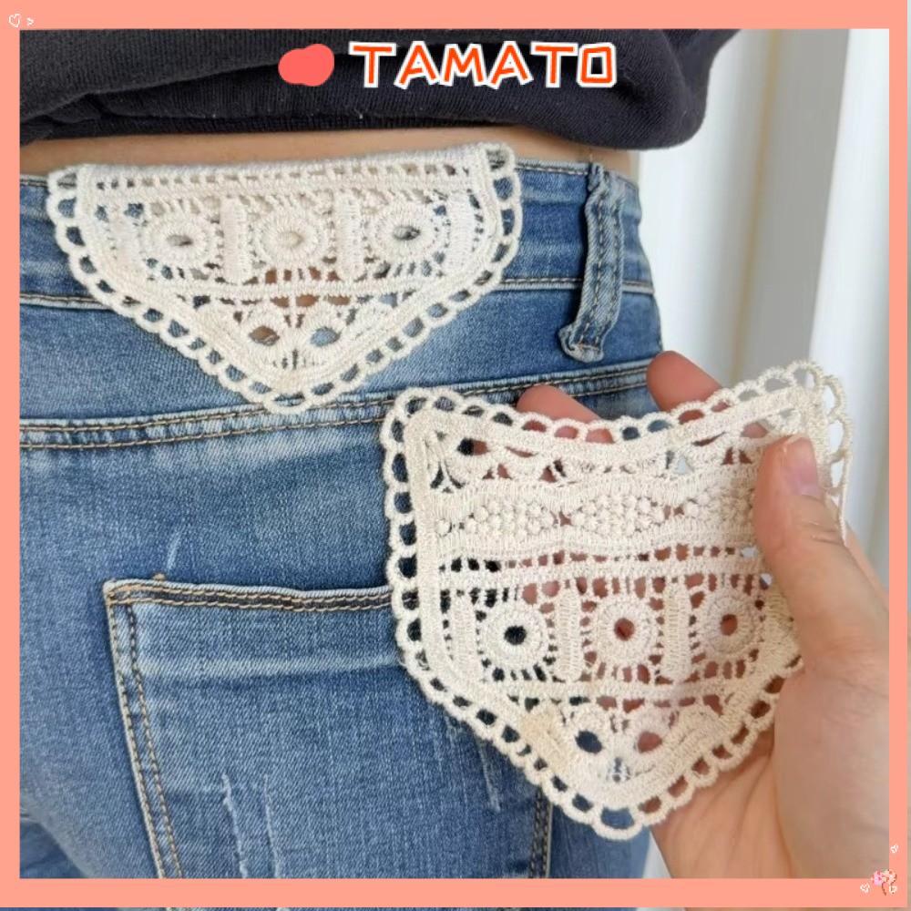 TAMATO เอว Expander สำหรับขยายวงแหวนเอวกางเกงยีنส์ ทำจากผ้าฝ้าย Hollow Lacework