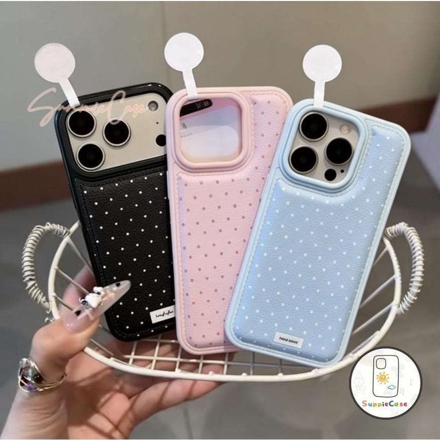 เคสไอโฟน เหมาะสำหรับ iPhone 15 13 14 17 12 16 11 Pro Max 14 15 16 Plus โพลค้า ดอตส์ อีแอร์ คัชชั่น ซ็อกซ์พาวเวอร์ นุ่ม