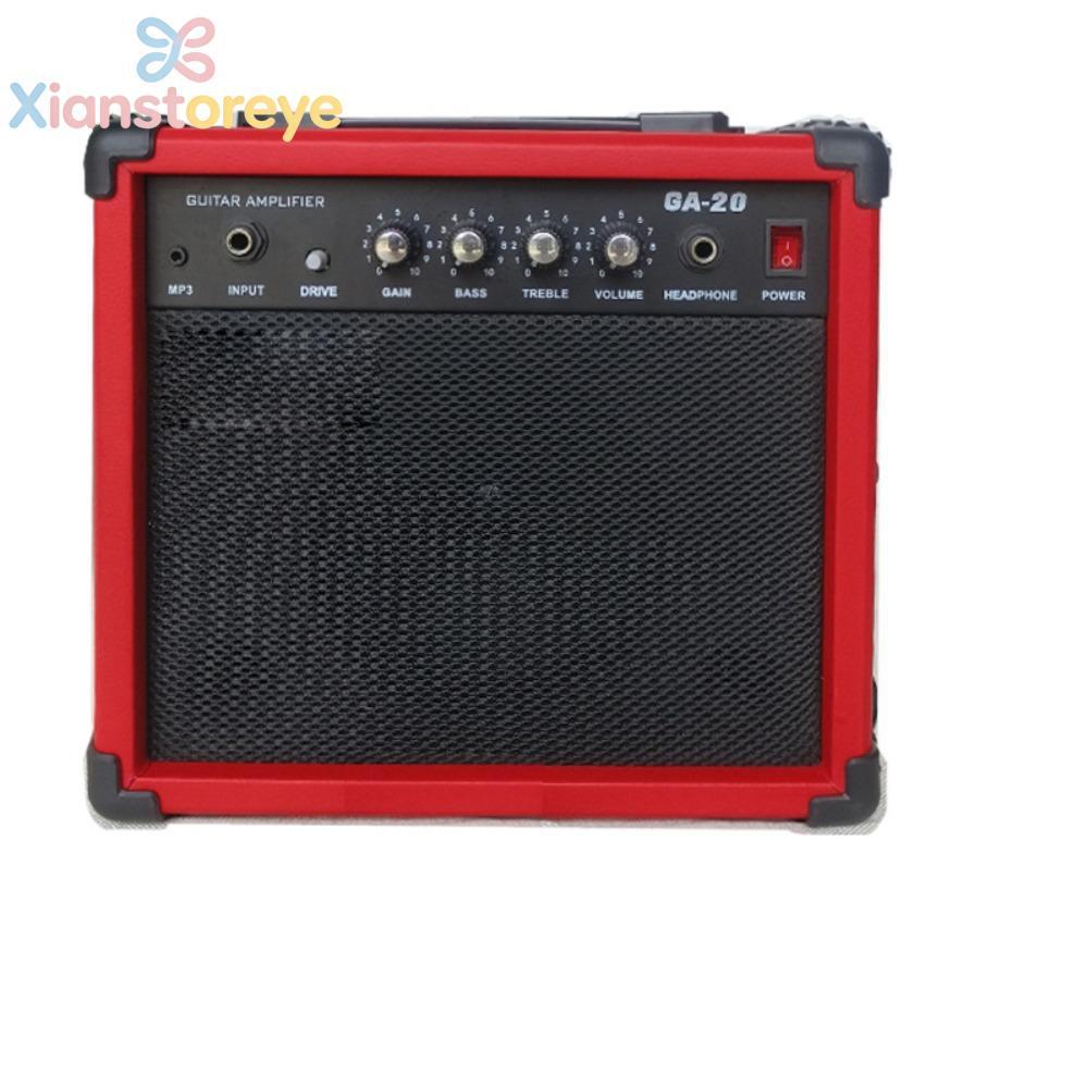 XIANSTH ลําโพงกีตาร์ไฟฟ้า,พลาสติก 20W Power Guitar Combo Amplifier,Creative MP3 Instrument Inputs 2 