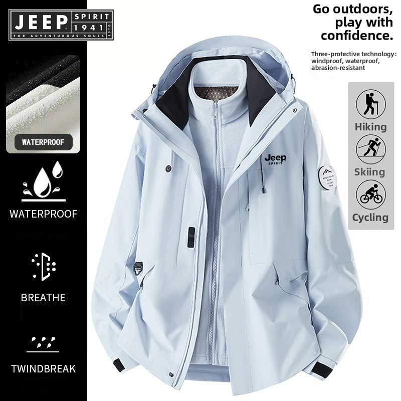 JEEP SPIRIT Winter Outdoor 3-in-1 Down Insulated Jacket Men