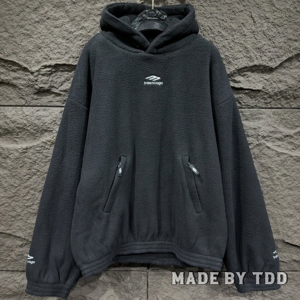 BLCG Balenciaga Style Classic Teddy Bear Print Polar Fleece Hoodie Unisex