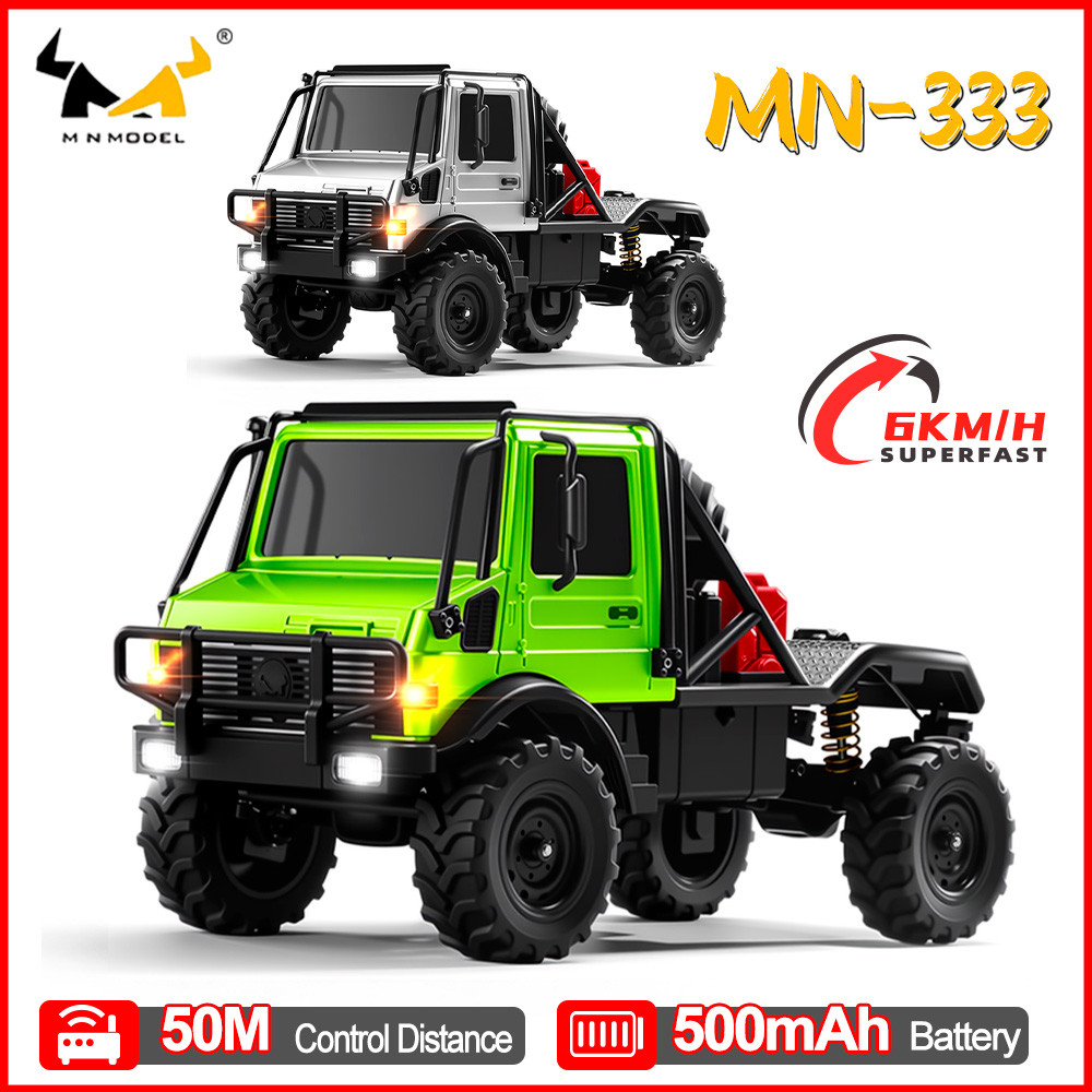 MN MODEL MN333 1/18 All Terrain RC Rock Crawler 4WD Alloy Car Shell Off-Road Truck with Spare Tire