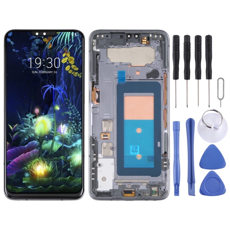 โรงงานขายตรงหน้าจอ LCD และ Digitizer Full Assembly กรอบสําหรับ LG V50 ThinQ 5G LM-V500 LM-V500N LM-V