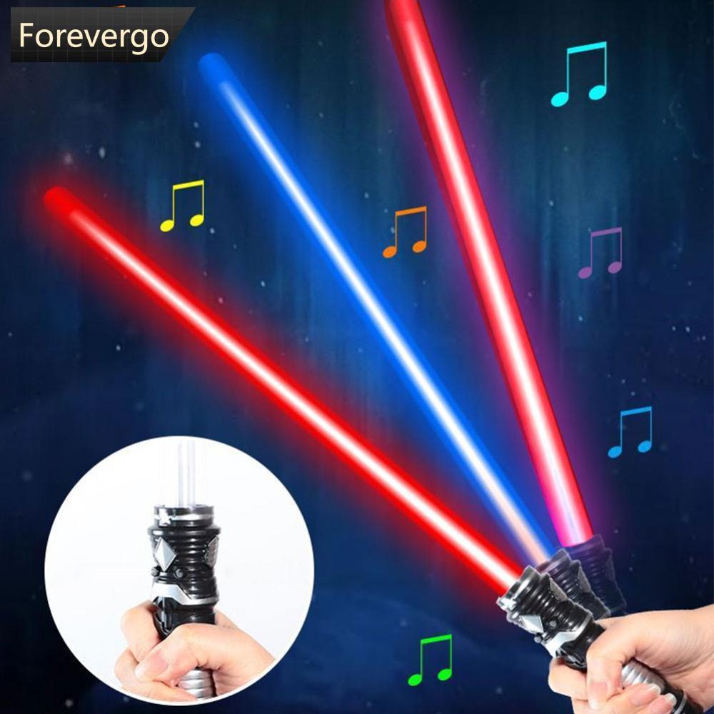 FVG Star Wars Lightsaber Force Dueling แบตเตอรี่ขับเคลื่อนเสียงโลหะ Handle คอสเพลย์ Luminous ของเล่น