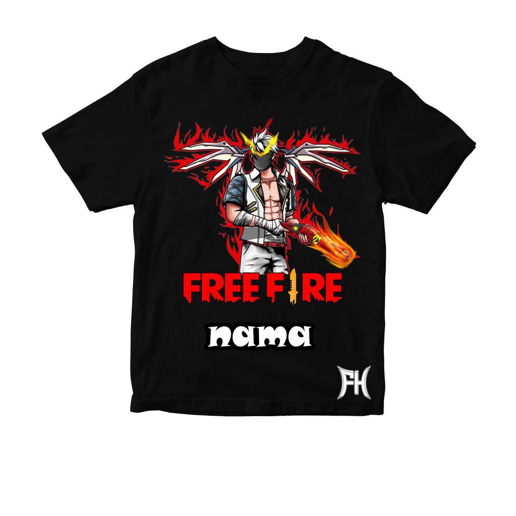 เสื้อยืดพิมพ์ลาย Free Fire เสื้อยืด Free Fire เสื้อไมโครไฟเบอร์