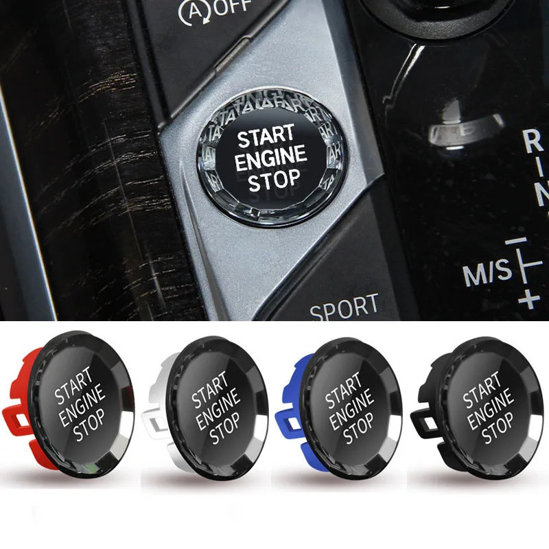 Car styling ENGINE START STOP switch button Sticker For BMW 3 Series G20 G21 X5 G05 X7 G07 8 Series 