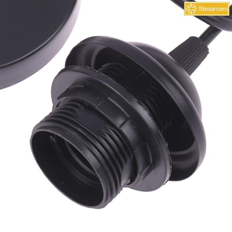 {Streamers} Retro E27 โคมไฟแขวนพร้อม 1m/1.5m แขวนลวดโคมไฟเพดานผู้ถือซ็อกเก็ตโคมไฟฐานสําหรับแขวนจี้ไฟ