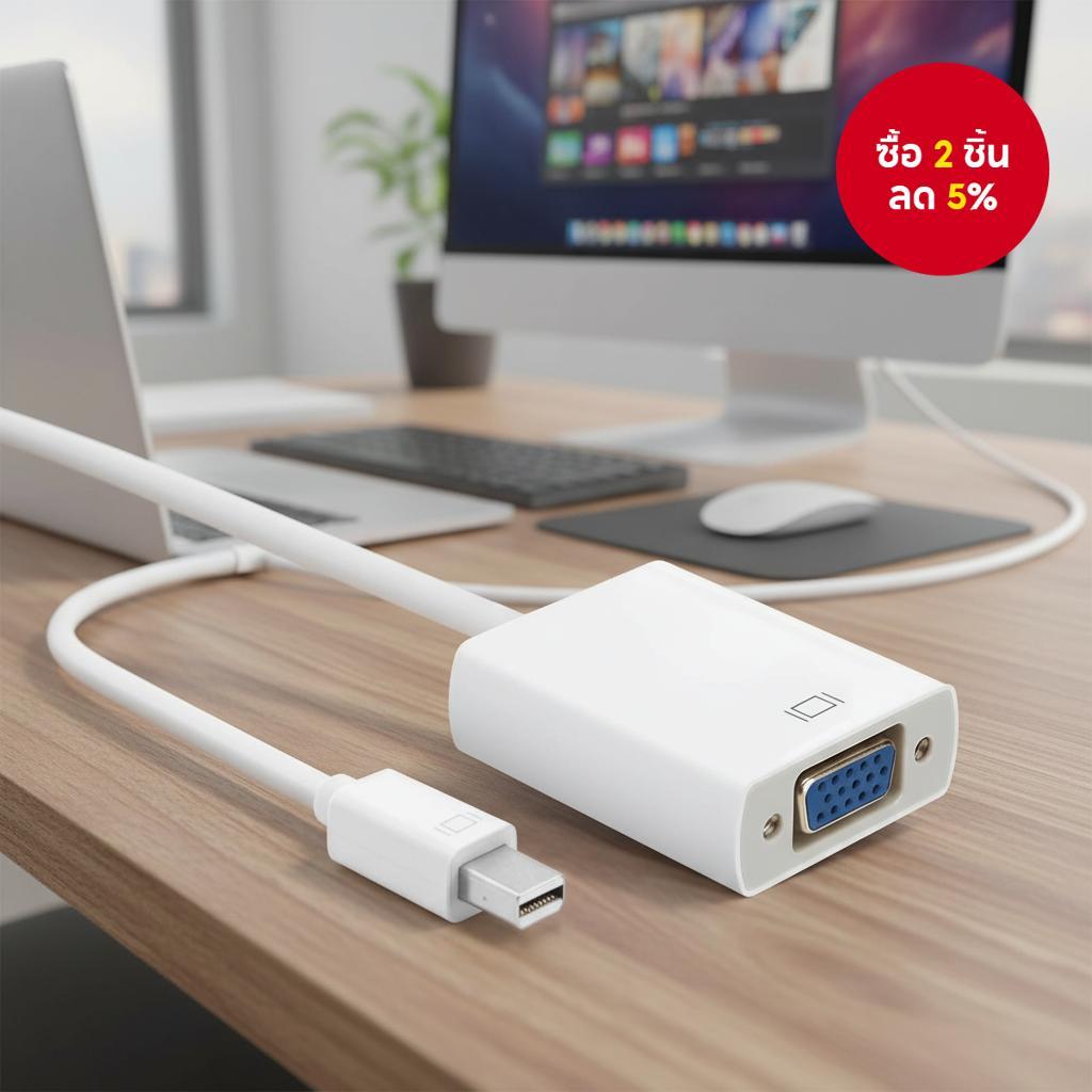 สายอะแดปเตอร์ Mini DisplayPort เป็น VGA สําหรับ MacBook Pro Air iMac Dell