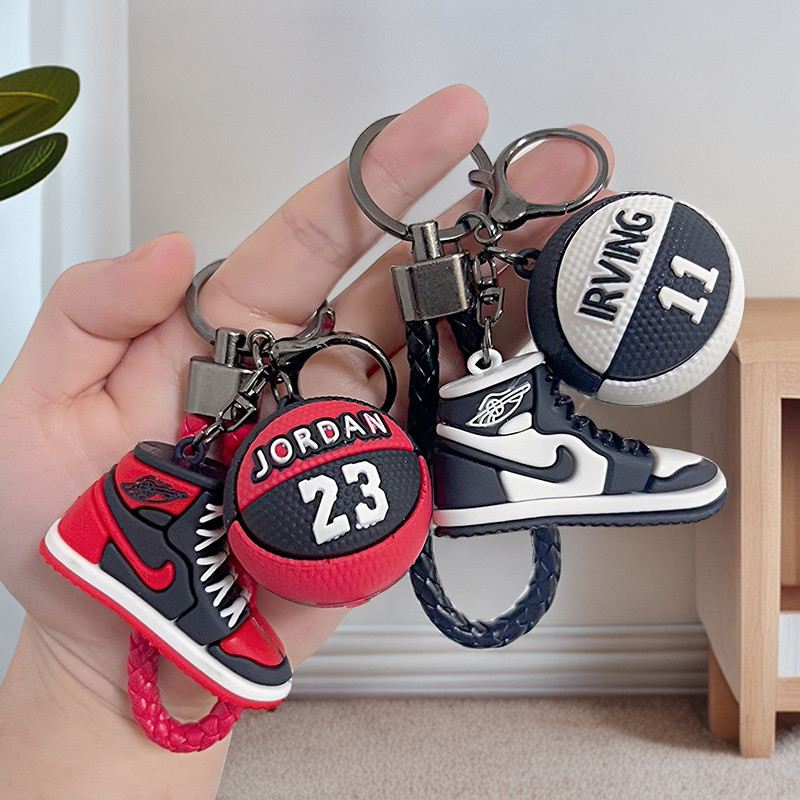 พวงกุญแจ NBA สำหรับนักเรียนชาย พร้อมกระเป๋าเป้สะพายหลังและจี้ NBA