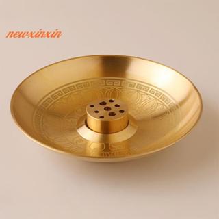 [NT-t] กระถางธูปทรงกลม 9 หลุมผู้ถือธูปธูปแผ่นถาด Palo Santo …