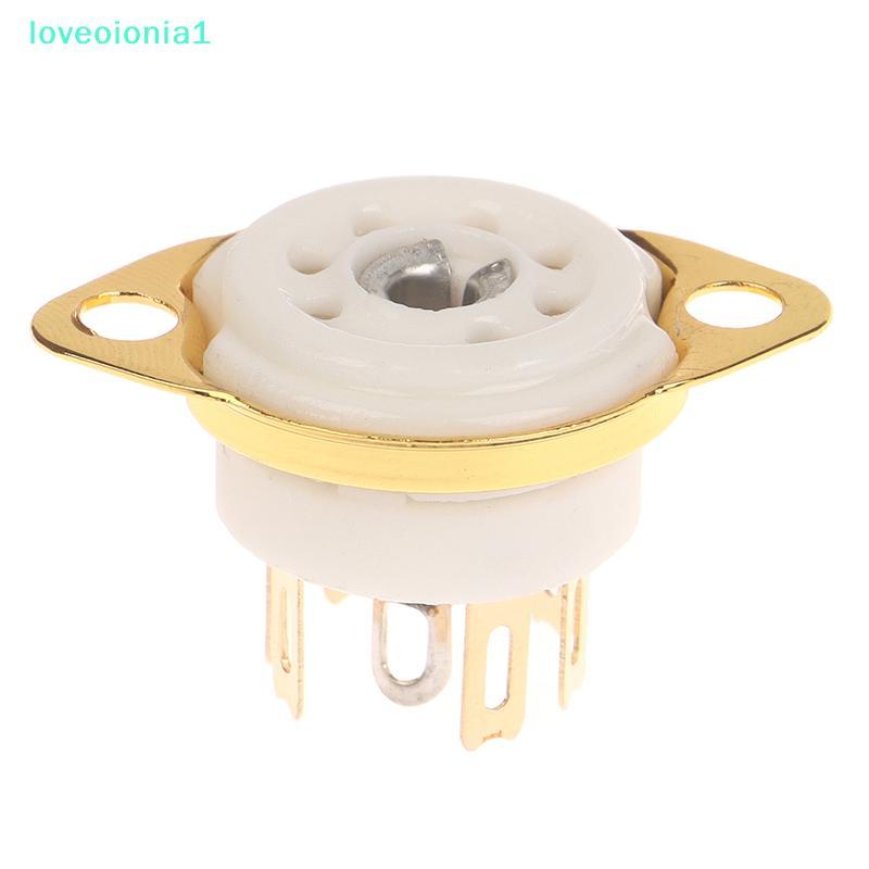 loveoionia1 1PCS 6AQ5 EAA91 6J1 6J2 6X4 6Z4 ซ็อกเก็ต Gold-plated ซ็อกเก็ตสําหรับ 7Pin B7G Vaccum Tub