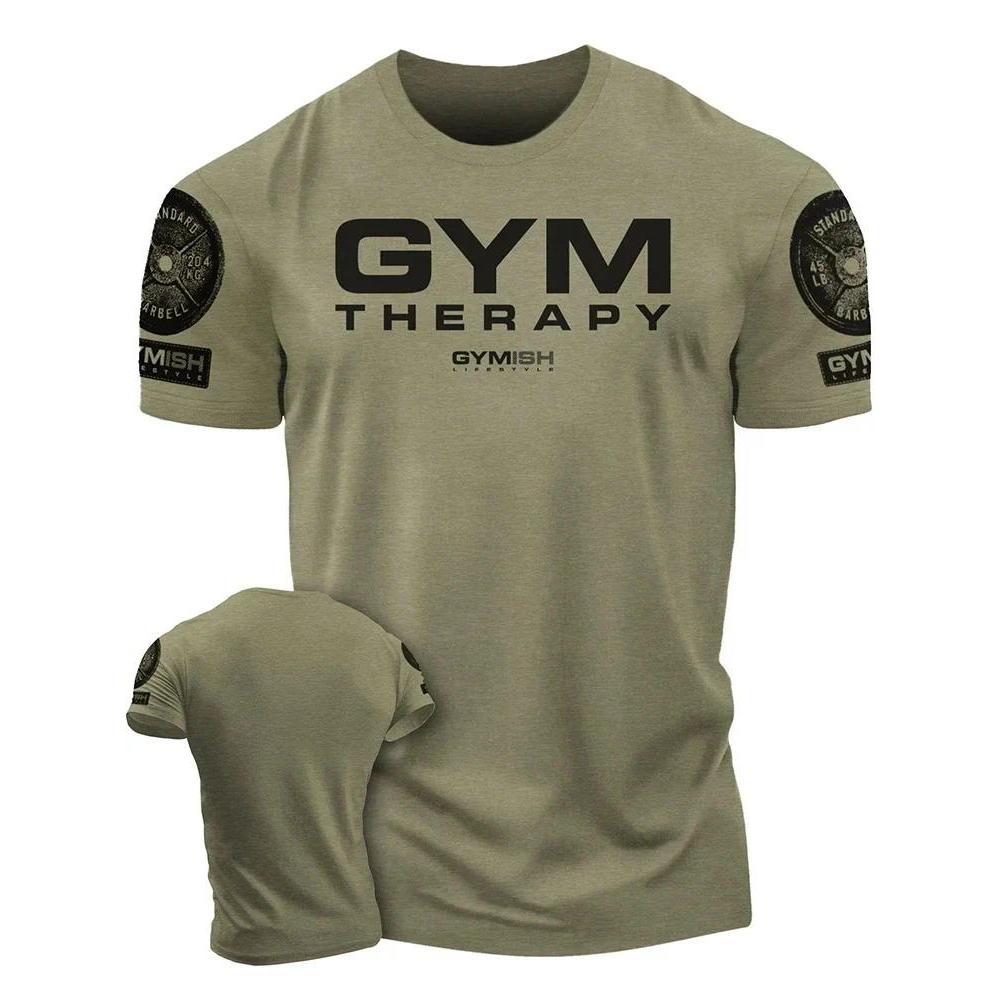 Workout Men's T-Shirt  For Comprehensive Exercise Funny Gym T-Shirt Men's Short Sleeves Muscle Man T