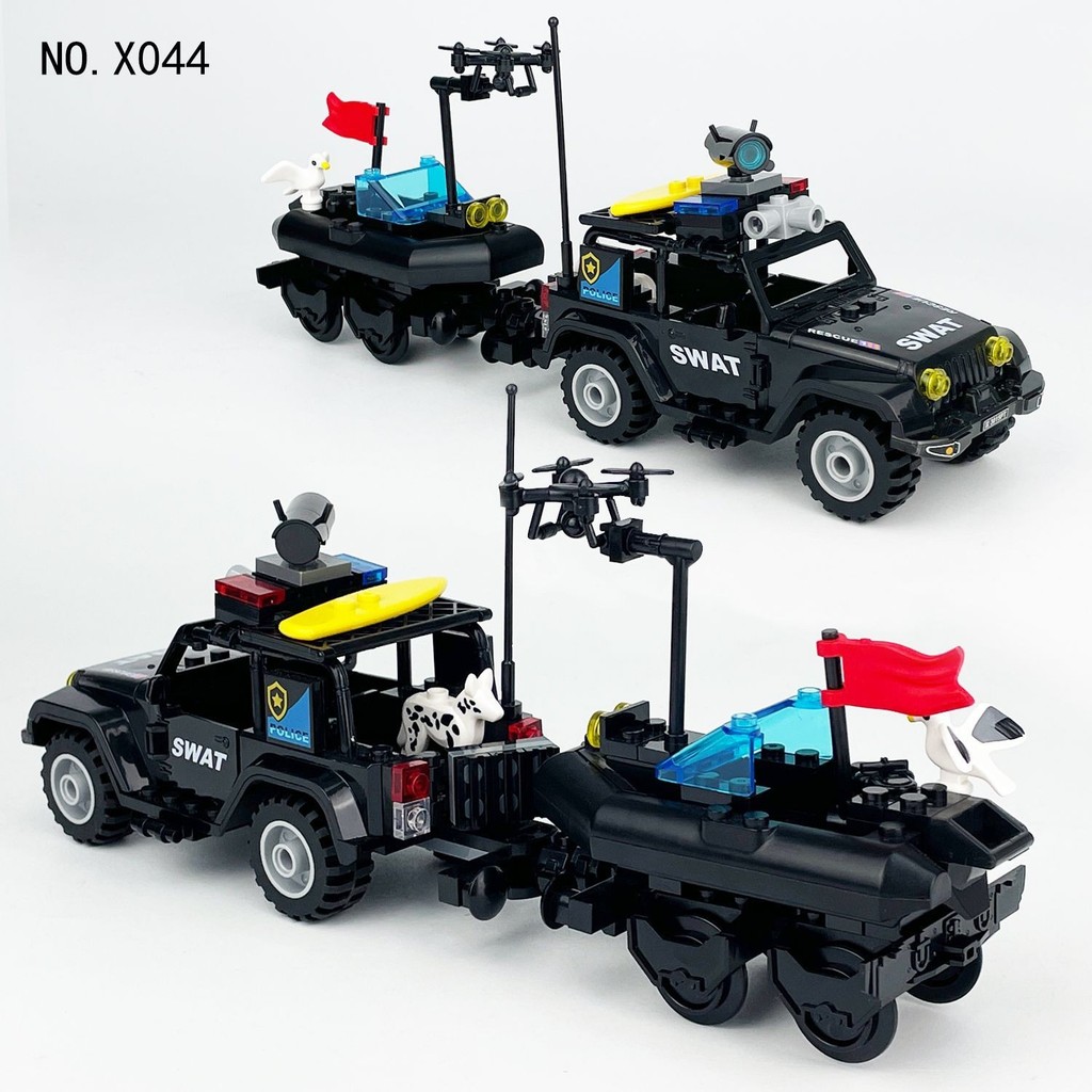 เข้ากันได้กับรถกู้ภัยน้ํา SWAT, Hummer, เข้ากันได้กับรถกู้ภัยน้ํา SWAT Hummer ตํารวจสุนัขเรือยางอนุภ