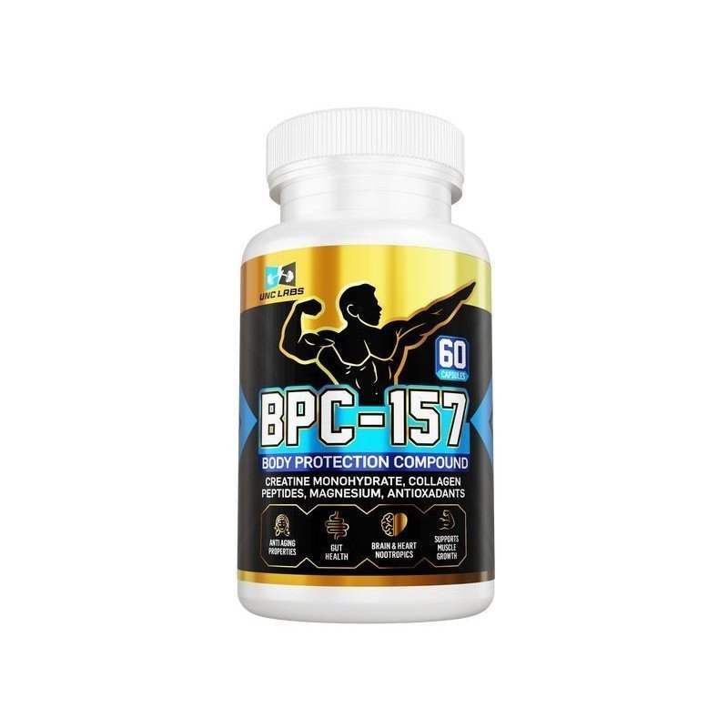 BPC Peptide Capsules- BPC-157 Blend with Creatine Monohydrate, Collagen Peptides & Magnesium Gluten 