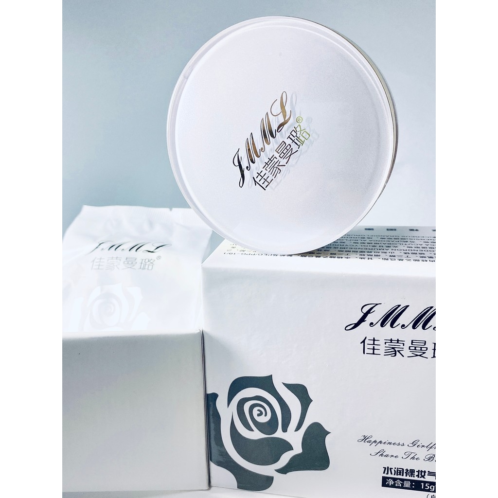 cushion พัฟแต่งหน้า Vjt Jamon Manru JMML Cushion Moisturizing Nude แต่งหน้าเบาะ EE ครีมคอนซีลเลอร์ M