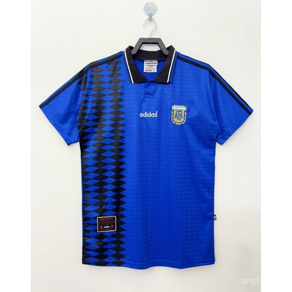 Retro 1994 Argentina ทีมเหย้าและเยือน เสื้อฟุตบอลคุณภาพสูง