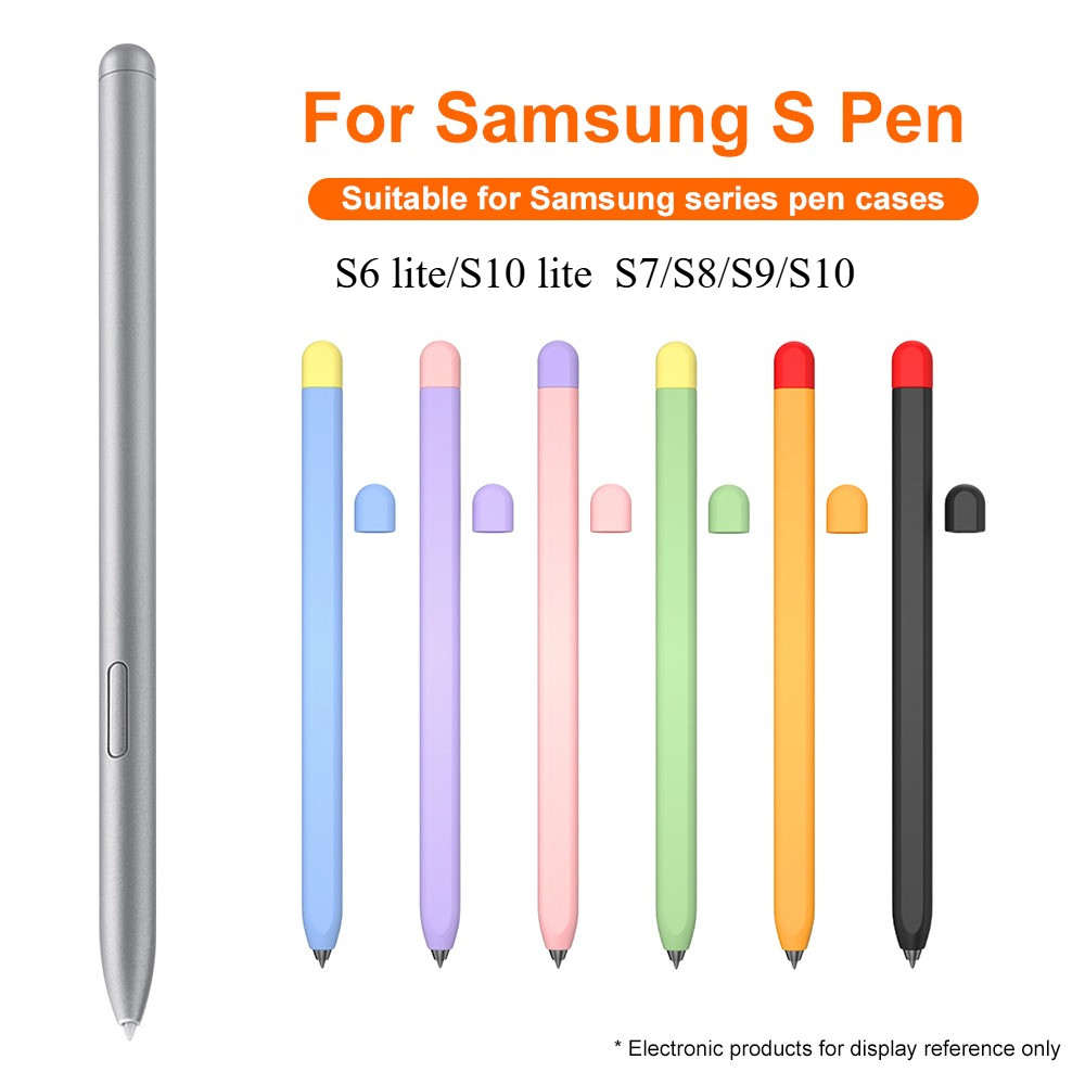 สําหรับ Samsung Galaxy Tab S10 LITE S8 S6 Lite S7 S9 S-Pen แท็บเล็ตซิลิโคนนุ่มสี Contrast ดินสอ