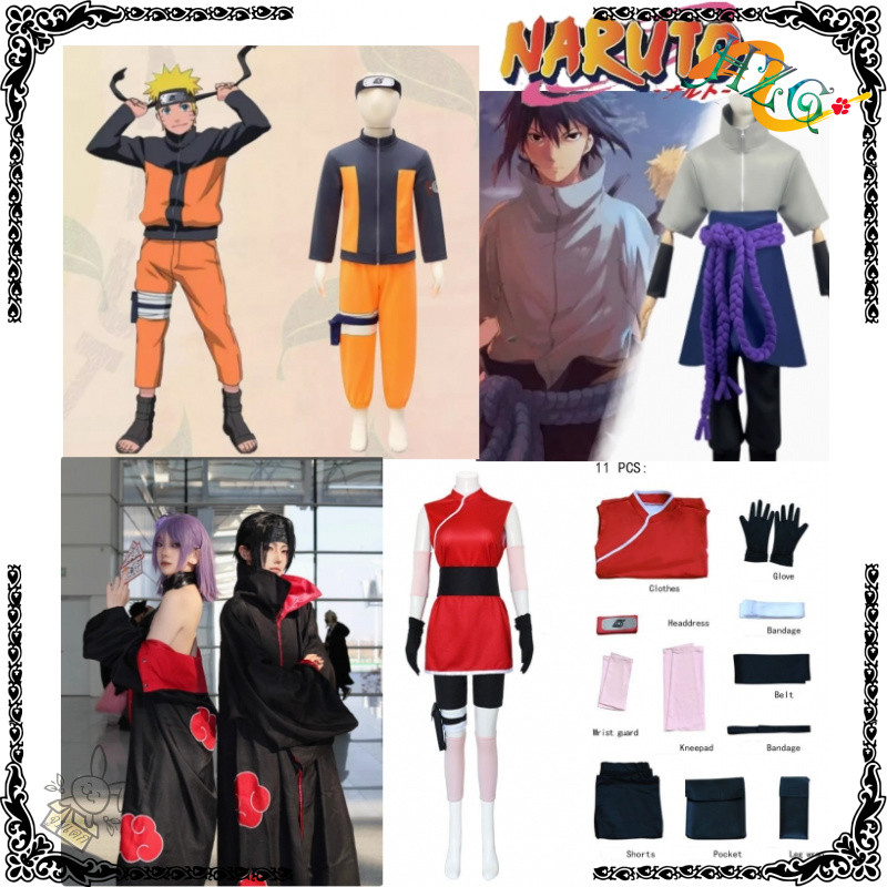 ชุดคอสเพลย์นารูโตะ อากัตสึกิ อุจิฮะ โอบิโตะ/โทบิ หน้ากากลึกลับ เสื้อคลุม ครบชุด สำหรับผู้ชายผู้ใหญ่ พร้อมอุปกรณ์ครบชุด