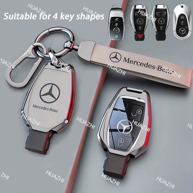 ZC Mercedes Benz Alloy Key Case Benz C-Class E-Class S-Class A-Class W205 C63 E63 E200L E300L C260L 