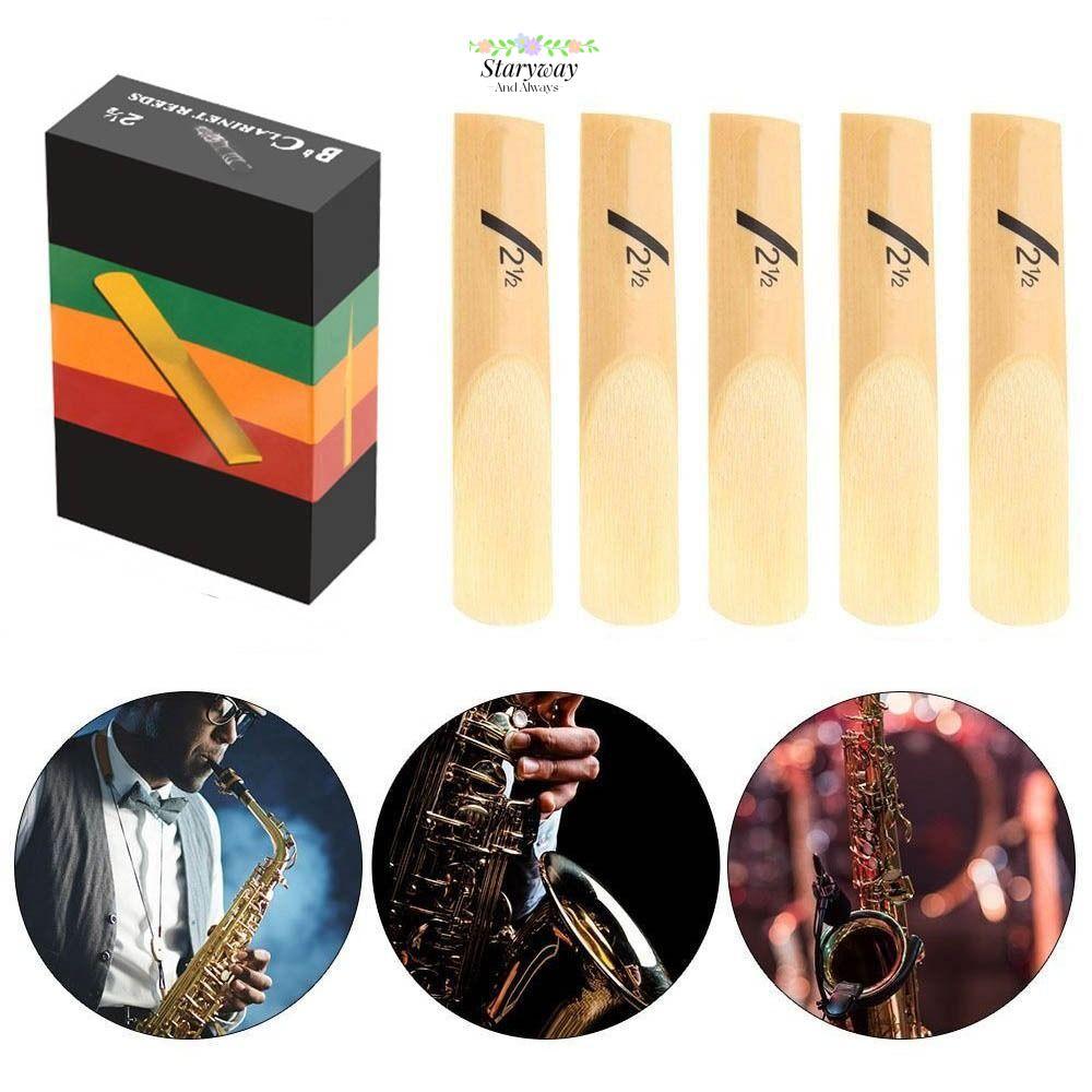 STARYSWAY Clarinet Reed, Reed Bb แซ็กโซโฟนนกหวีด, 10 ชิ้น 1.5/2.0/2.5/3.0/3.5/4.0 Alto Bb Tone Clari
