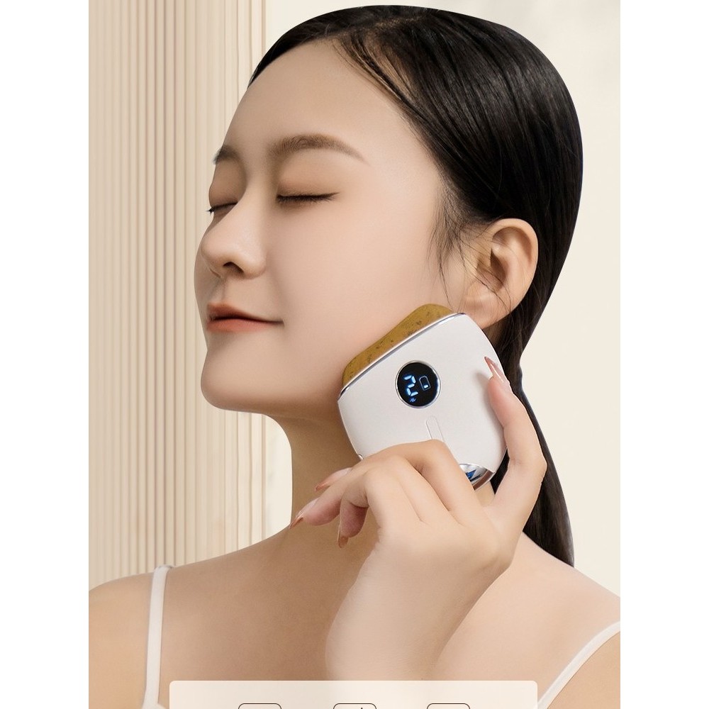 กัวซา กัวซาไฟฟ้า Scraping Board ไฟฟ้าขูด Dashboard Facial Lifting Bianstone นวดไหล่คอขุดลอก Meridian