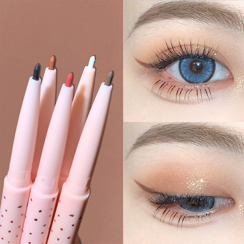 Bobeini Eyeliner Glue Pen Slim Waterproof Long-lasting Natural Color Eyeliner Pen Silkworm Sleeping 