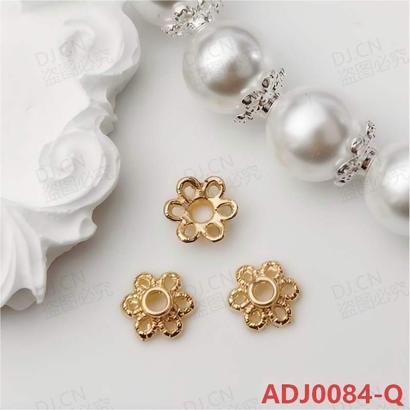ADJ0084 [โมโนโครมฟรี 30 ชิ้นสําหรับการสั่งซื้อมากกว่า 100 ชิ้น] 14 พันทองรักษาทั้งร่างกายหนาเงิน Receptacle Spacer นูนหางกลวงหกกลีบขนาดเล็กทําด้วยมือ DIY จับคู่เครื่องประดับธรรมชาติอุปกรณ์เสริมวัสดุแพคเกจ ราคา ถูกที่สุด ดีลบีเคเค แกลเลอรีภาพที่ 4