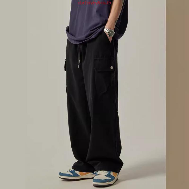 Eaglade Tactical Cargo Baggy Loose Pants for Men Q47 in Brown B02