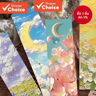 30pcs ที่คั่นหนังสือที่สวยงาม Emboss ภาพวาดสีน้ํามันสไตล์กระ…