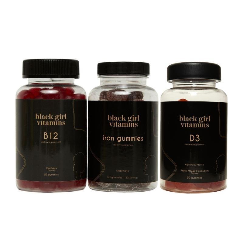 Black Girl Vitamins Energy Bundle - B12, Iron & D3