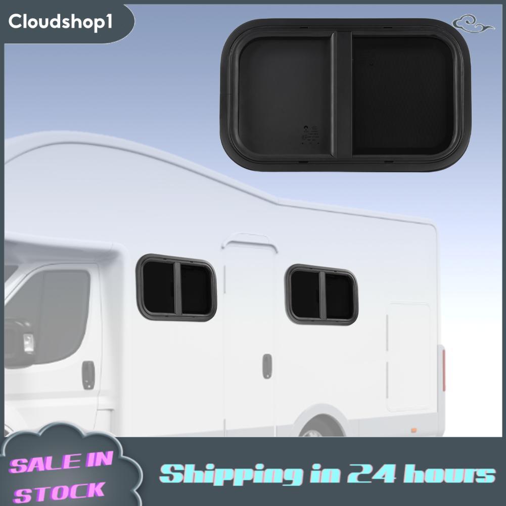 cloudshop1 หน้าต่าง RV 21 W X 13 H เลื่อน Teardrop สไลด์แนวนอนปิดผนึก Skylight เปลี่ยน Proof Vent Kit พร้อมหน้าจอติดตั้งเสร็จสมบูรณ์